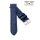Easy-Klick echt Straußbein Uhrenarmband Modell Jimina blau 19 mm, Handarbeit