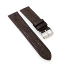 Easy-Klick echt Straußbein Uhrenarmband Modell Jimina mocca 21 mm, Handarbeit