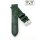 Easy-Klick echt Straußbein Uhrenarmband Modell Jimina grün 21 mm, Handarbeit