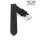 Easy-Klick Biker Kalbsleder Uhrenarmband schwarz 22 mm, extralange Ausführung