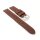 Easy-Klick Biker Kalbsleder Uhrenarmband dunkelbraun 24 mm, extralange Ausführung