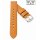 Easy-Klick Biker Kalbsleder Uhrenarmband hellbraun 22 mm, extralange Ausführung