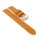 Easy-Klick Biker Kalbsleder Uhrenarmband hellbraun 24 mm, extralange Ausführung