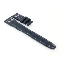 Kalbsleder Uhrenarmband mit Nieten Modell IW-36 blau 20 mm, kompatibel IWC
