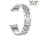 Easy-Klick Metall-Glitzer Damen Uhrenarmband Modell Glizzard silber 20 mm