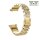 Easy-Klick Metall-Glitzer Damen Uhrenarmband Modell Glizzard gold 22 mm