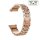 Easy-Klick Metall-Glitzer Damen Uhrenarmband Modell Glizzard rosegold 22 mm