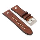 Rindleder Uhrenarmband Modell DZ7125 mocca 28 mm, komp. Diesel Uhren