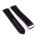 Premium Hybrid Uhrenarmband Modell Innsbruck-FSS schwarz-blau-rot 20 mm, komp. Omega