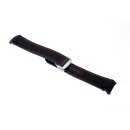 Premium Hybrid Uhrenarmband Modell Innsbruck-FSS schwarz-blau-rot 22 mm, komp. Omega