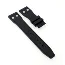 Premium Kautschuk Uhrenarmband Modell Airport-OS schwarz 20 mm, kompatibel IWC