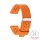 Premium Silikon Uhrenarmband Modell Tropical-PRX orange 12/22 mm, komp. Tissot-PRX