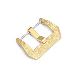 Gothic Breitdornschließe Modell Gothic Edelstahl gold, 22 mm