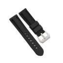 Premium FKM Uhrenarmband mit Tubes Modell Raffina schwarz...