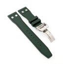 Premium Kautschuk Uhrenarmband Modell Airport-FSS grün 20 mm, kompatibel IWC