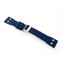 Premium Kautschuk Uhrenarmband Modell Airport-FSS blau 22 mm, kompatibel IWC