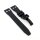 Premium Kautschuk Uhrenarmband Modell Airport-FSP schwarz 20 mm, kompatibel IWC