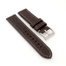 Echt Haifisch Uhrenarmband Modell Bermuda mocca 24 mm