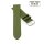 Feines Easy-Klick Leder-Uhrenarmband Modell Basel-NL avocado-grün 22 mm