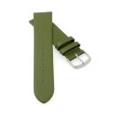 Feines Leder-Uhrenarmband Basel-XS avocado-grün 20 mm