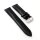 Easy-Klick Hybrid Latex-Leder Uhrenarmband Modell Jelatex schwarz-TiT 19 mm