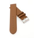 Feines Leder-Uhrenarmband Modell Jena cognac 22 mm, komp....