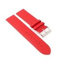 Feines Leder-Uhrenarmband Modell Jena rot 24 mm, komp. Skagen