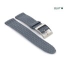 Eulit Perlon Uhrenarmband Modell Palma-Pacific-SG XS-Kurzlänge grau 23 mm