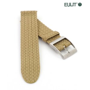 Eulit Perlon Uhrenarmband Modell Palma-Pacific-SG XS-Kurzlänge beige-creme 22 mm