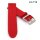 Eulit Perlon Uhrenarmband Modell Palma-Pacific-SG XS-Kurzlänge rot 23 mm