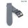Eulit Perlon Uhrenarmband Modell Palma-Pacific-PVD XS-Kurzlänge grau 20 mm