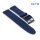 Eulit Perlon Uhrenarmband Modell Palma-Pacific-PVD XS-Kurzlänge navy-blau 22 mm