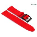 Eulit Perlon Uhrenarmband Modell Palma-Pacific-PVD XS-Kurzlänge rot 23 mm