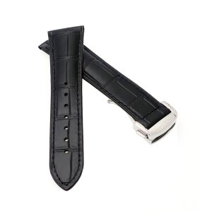 Alligator Uhrenarmband Modell Rastatt-FSS schwarz 21/18 mm, kompatibel Omega