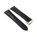 Alligator Uhrenarmband Modell Rastatt-FSS schwarz 21/18 mm, kompatibel Omega