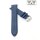 Easy-Klick Hybrid Jeans-Design Nylon-Leder Uhrenarmband Modell Relax blau 16 mm