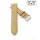 Easy-Klick Hybrid Jeans-Design Nylon-Leder Uhrenarmband Modell Relax beige-creme 18 mm