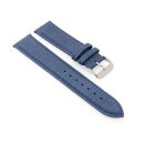 Easy-Klick Hybrid Jeans-Design Nylon-Leder Uhrenarmband Modell Relax blau 22 mm