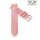 Easy-Klick Hybrid Jeans-Design Nylon-Leder Uhrenarmband Modell Relax rosa 22 mm