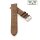 Easy-Klick Hybrid Jeans-Design Nylon-Leder Uhrenarmband Modell Relax braun 22 mm