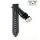 Easy-Klick Hybrid Latex-Leder Uhrenarmband Modell Jelatex schwarz-WN 22 mm