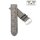 Echt Strauß Easy-Klick Uhrenarmband Modell Liberty grau 18 mm