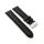 Echt Strauß Easy-Klick Uhrenarmband Modell Liberty schwarz 20 mm