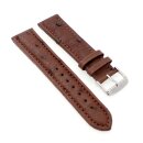 Echt Strauß Easy-Klick Uhrenarmband Modell Liberty mocca 22 mm
