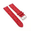 Echt Strauß Easy-Klick Uhrenarmband Modell Liberty rot 22 mm