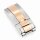High-End Faltschließe Edelstahl silber-rosegold Modell Just 16/9 mm, komp. Rolex