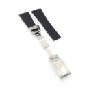 Silikon Rundanstoß Uhrenarmband Modell RLX-S schwarz 21/18 mm, komp.Rolex