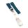 Silikon Rundanstoß Uhrenarmband Modell RLX-S blau 21/18 mm, komp.Rolex