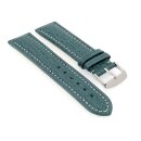 Echt Haifisch Uhrenarmband Modell Poseidon-XL grün 18 mm, XL-extralang