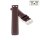 Easy-Klick Sattelleder Flieger-Uhrenarmband mit Nieten Modell Hangar mocca 22 mm